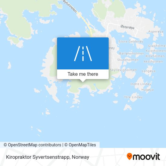 Kiropraktor Syvertsenstrapp map