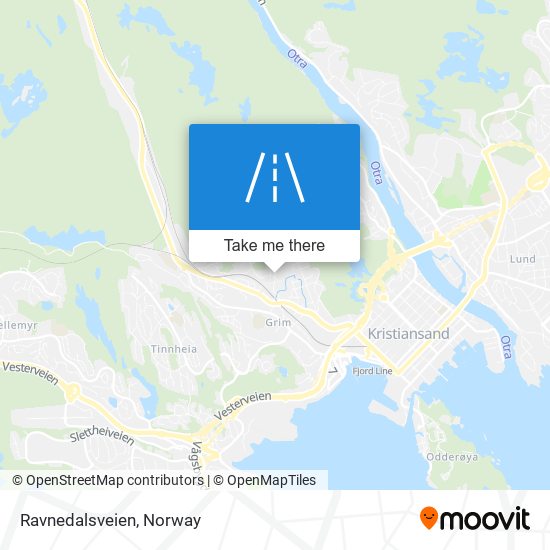 Ravnedalsveien map