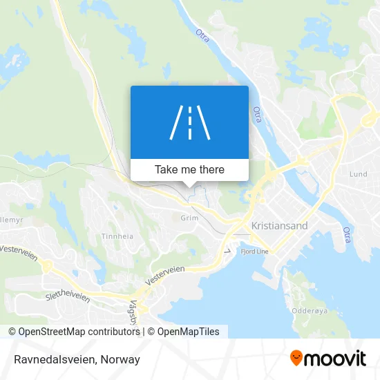 Ravnedalsveien map