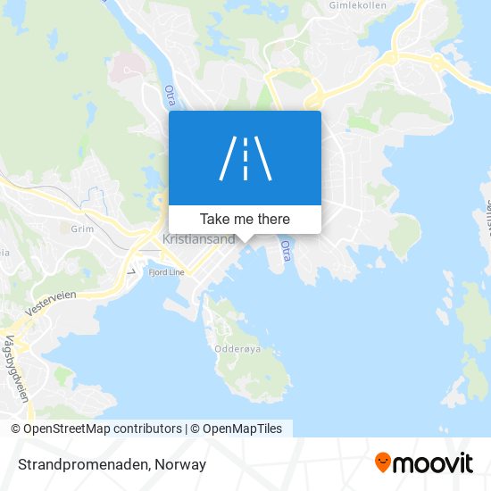 Strandpromenaden map