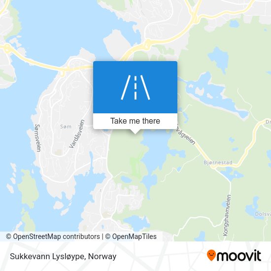 Sukkevann Lysløype map