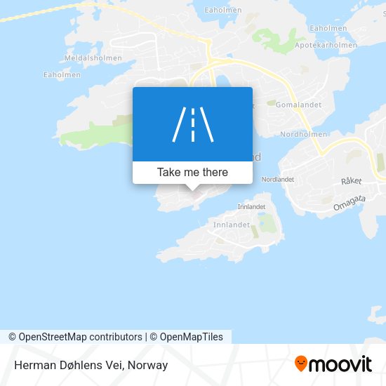 Herman Døhlens Vei map