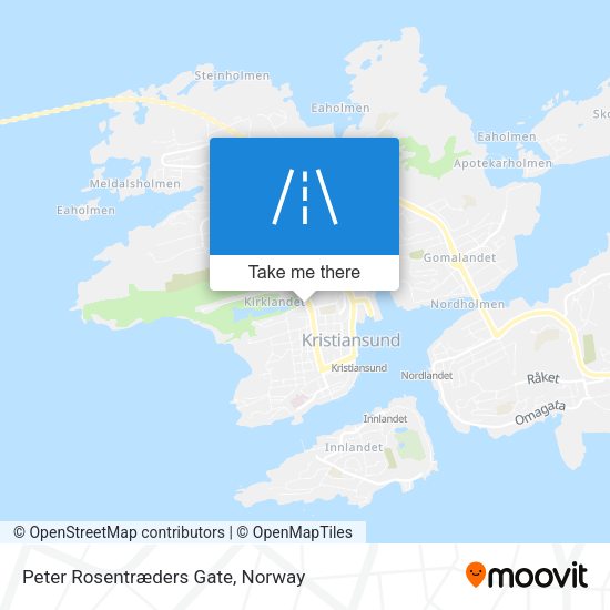 Peter Rosentræders Gate map