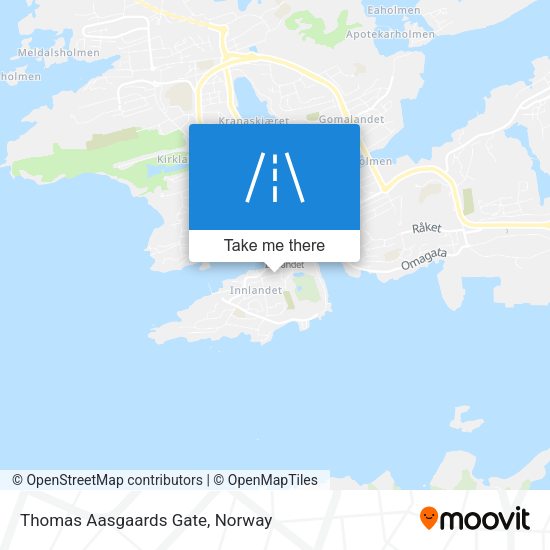 Thomas Aasgaards Gate map