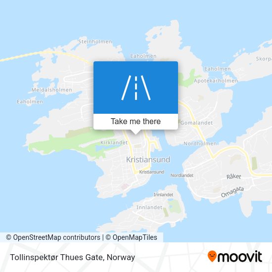 Tollinspektør Thues Gate map
