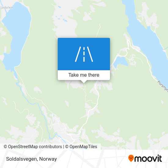 Soldalsvegen map