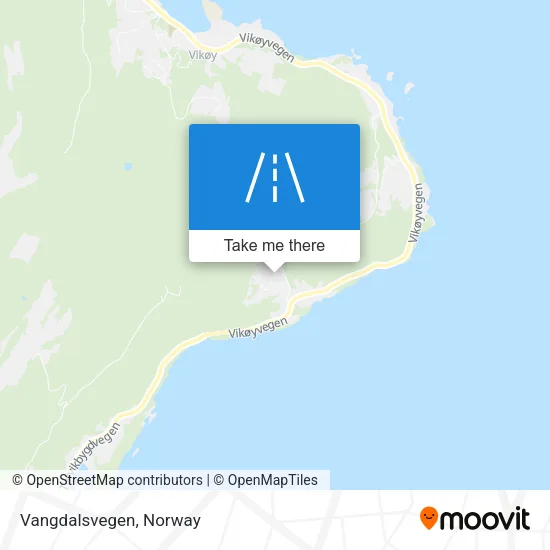 Vangdalsvegen map