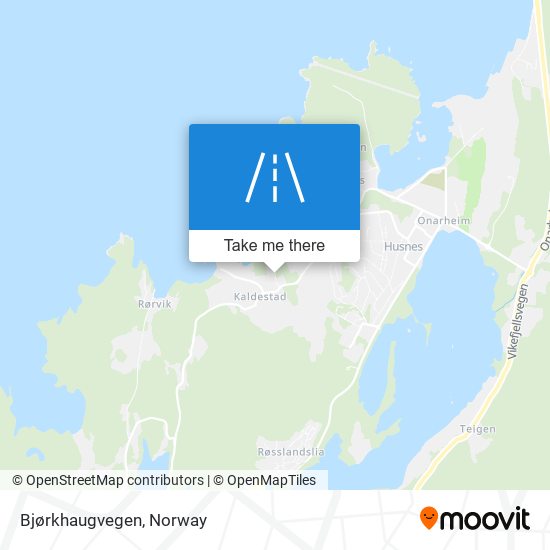 Bjørkhaugvegen map