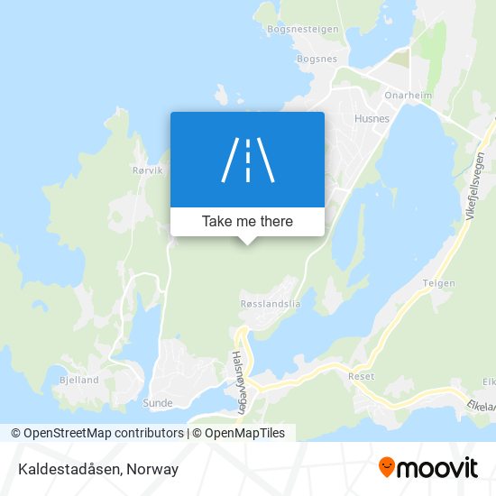 Kaldestadåsen map