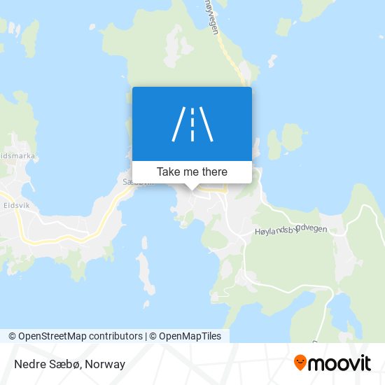 Nedre Sæbø map
