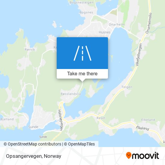 Opsangervegen map