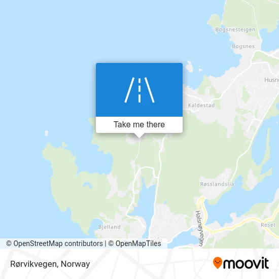 Rørvikvegen map