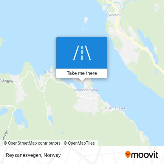 Røysanesvegen map