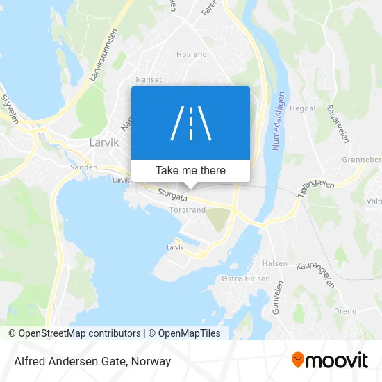 Alfred Andersen Gate map