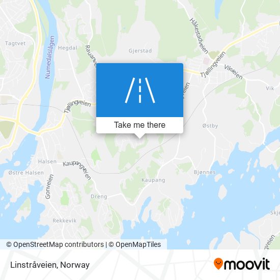 Linstråveien map