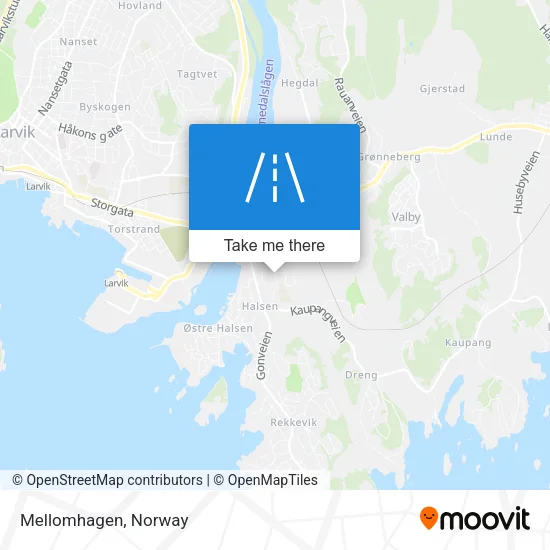Mellomhagen map
