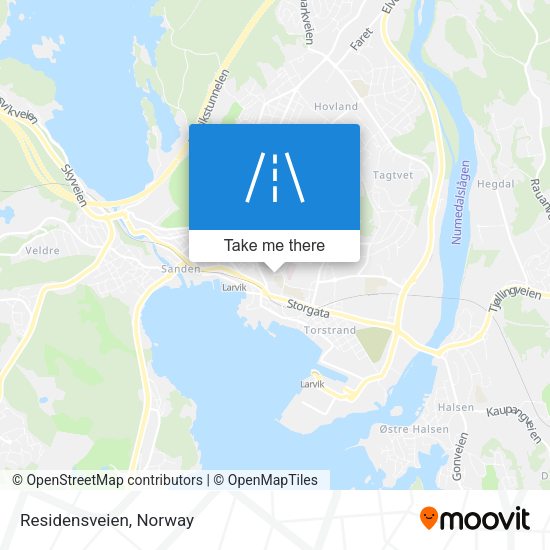 Residensveien map