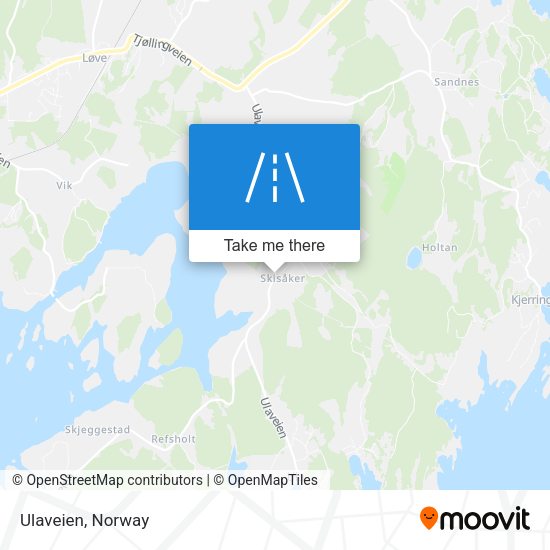 Ulaveien map