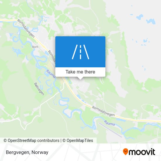 Bergvegen map