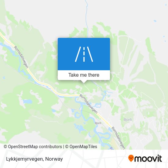 Lykkjemyrvegen map