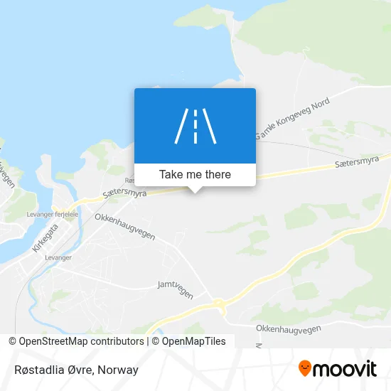 Røstadlia Øvre map