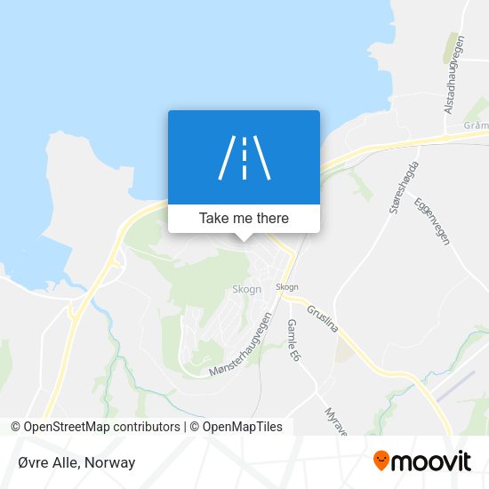 Øvre Alle map