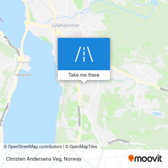 Christen Andersens Veg map