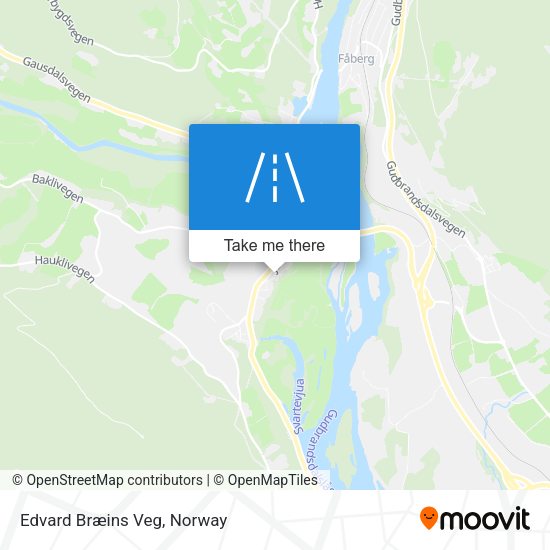 Edvard Bræins Veg map