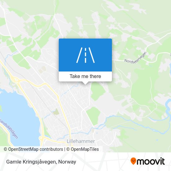 Gamle Kringsjåvegen map