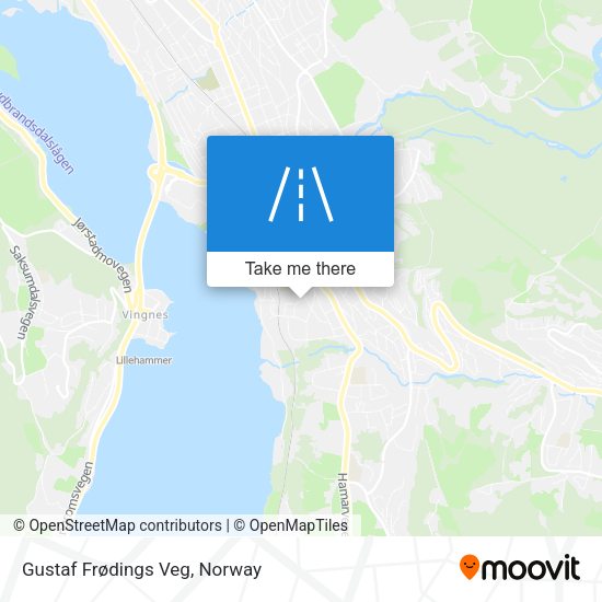 Gustaf Frødings Veg map