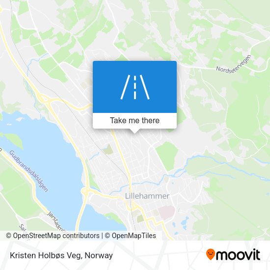 Kristen Holbøs Veg map