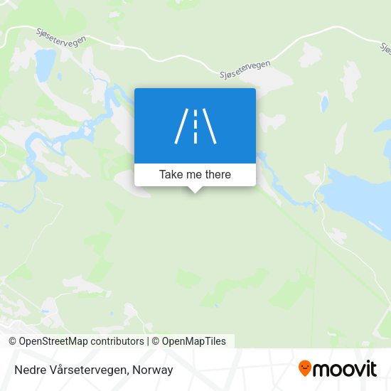 Nedre Vårsetervegen map