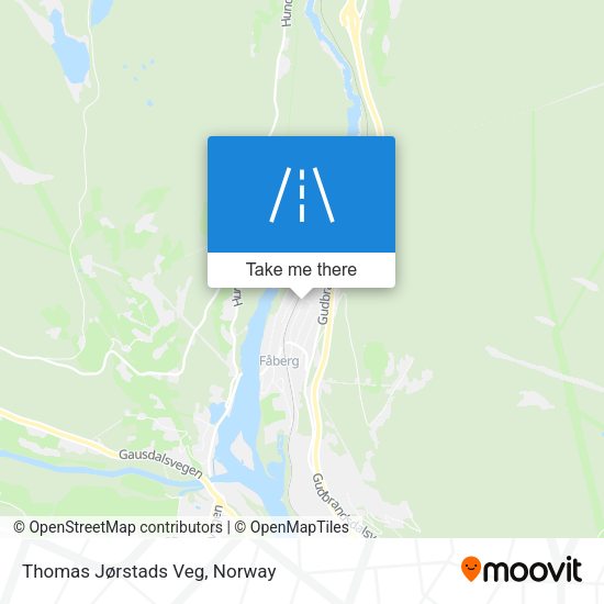 Thomas Jørstads Veg map