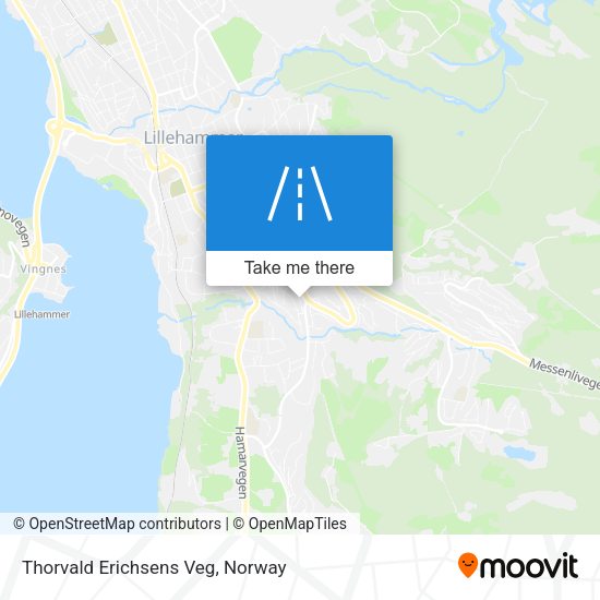 Thorvald Erichsens Veg map