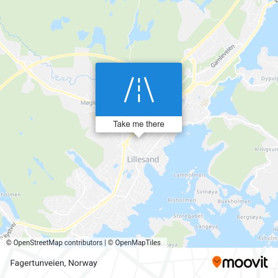 Fagertunveien map