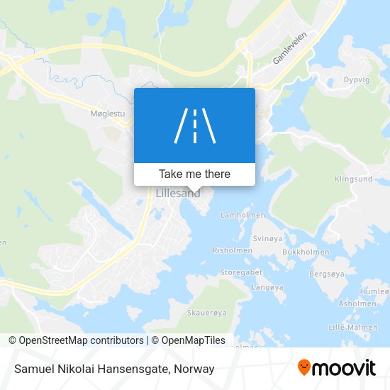 Samuel Nikolai Hansensgate map