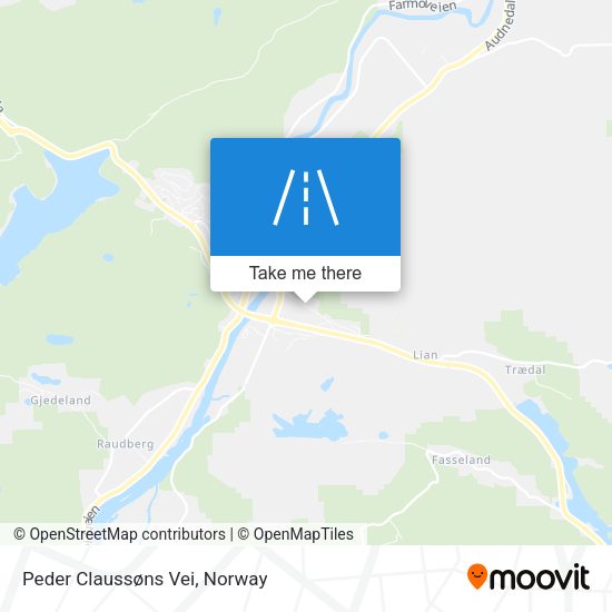 Peder Claussøns Vei map