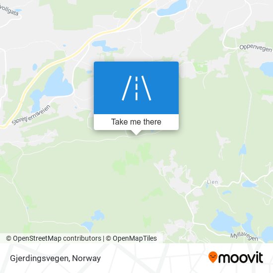 Gjerdingsvegen map