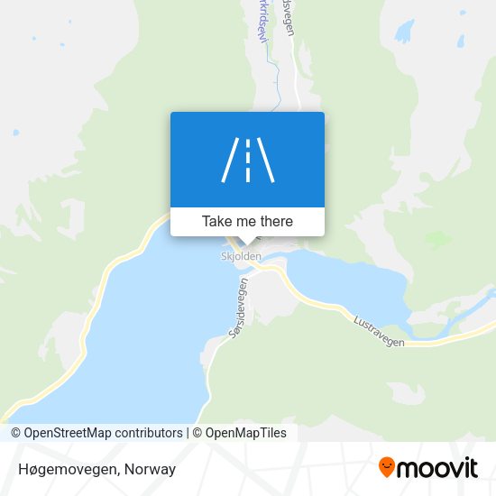 Høgemovegen map