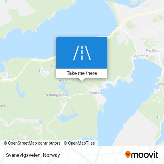 Svenevigsveien map