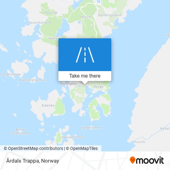 Årdals Trappa map