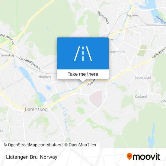 Liatangen Bru map