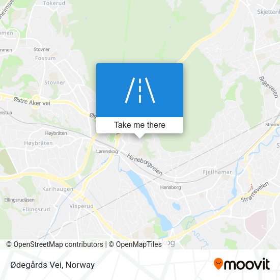 Ødegårds Vei map