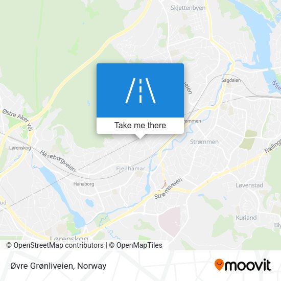 Øvre Grønliveien map