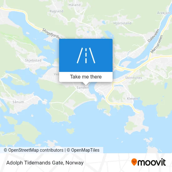 Adolph Tidemands Gate map