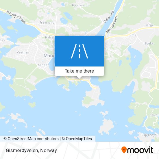 Gismerøyveien map