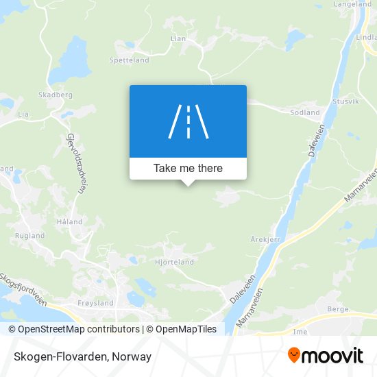 Skogen-Flovarden map