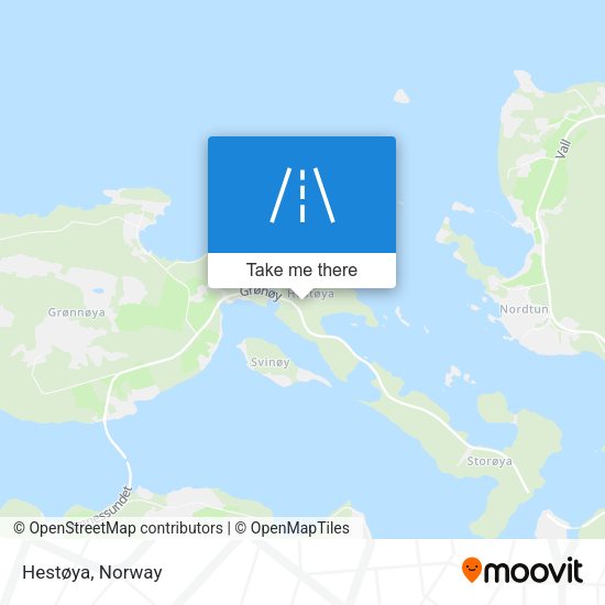 Hestøya map