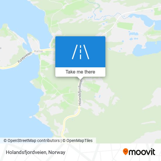 Holandsfjordveien map