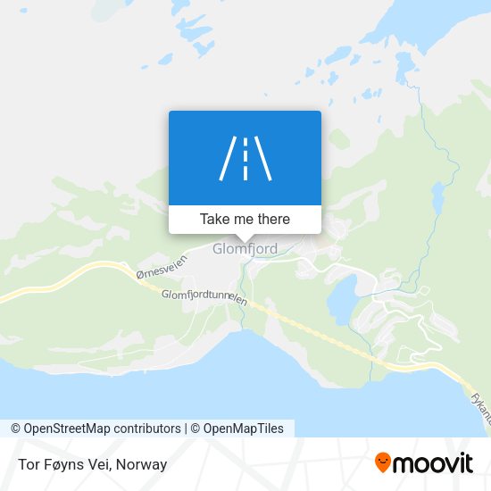 Tor Føyns Vei map